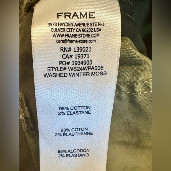 FRAME Denim EUC 25
70s Washed Summer Sage Crop Jean - Picture 6 of 6